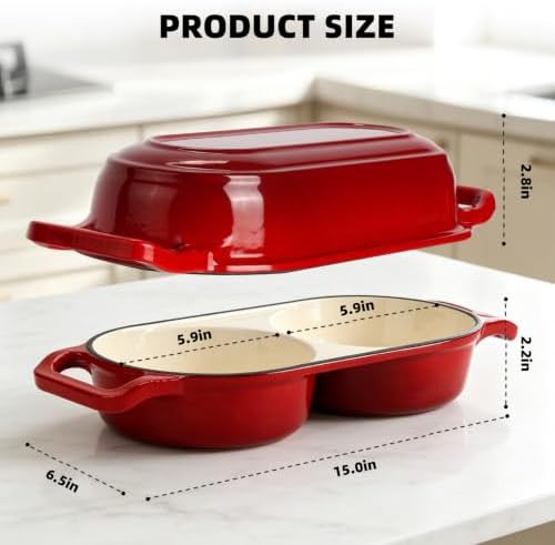 Enameled cast iron double bread baking pot — photo 5