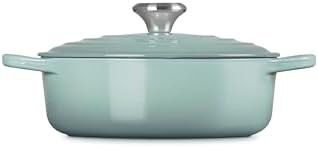 Sea salt wide enameled cast iron dutch oven — photo 4