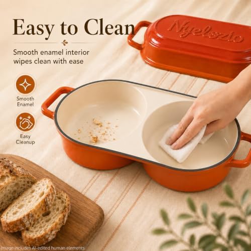 Orange double loaf bread baking pan — photo 5