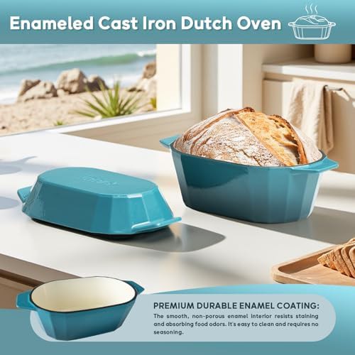 Blue oval sourdough bread pan 3.3 qt — photo 4