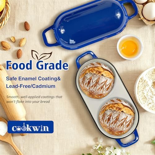Enameled cast iron double loaf bread oven — photo 3