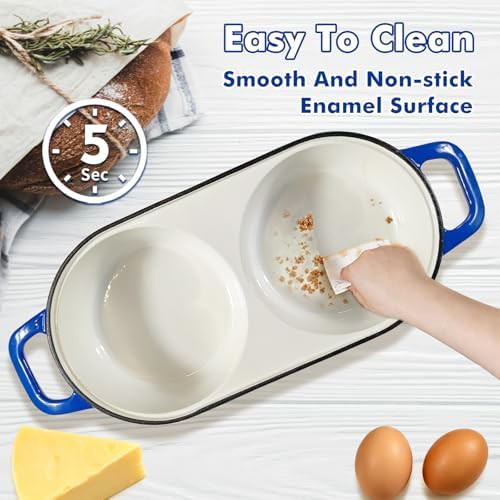 Enameled cast iron double loaf bread oven — photo 5
