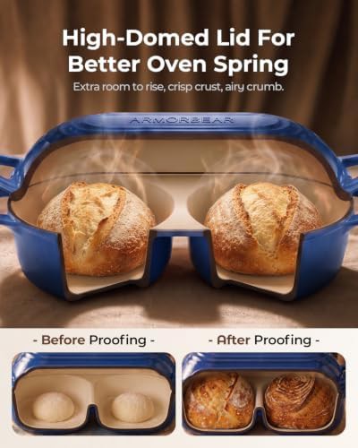 Mini blue enameled sourdough bread pan — photo 5