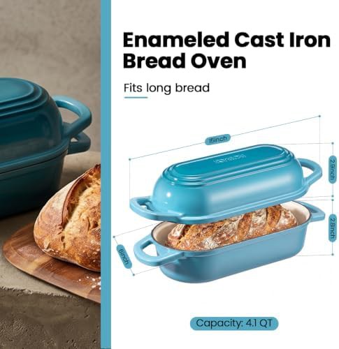 Blue oval bread pan 4.1 qt — photo 2