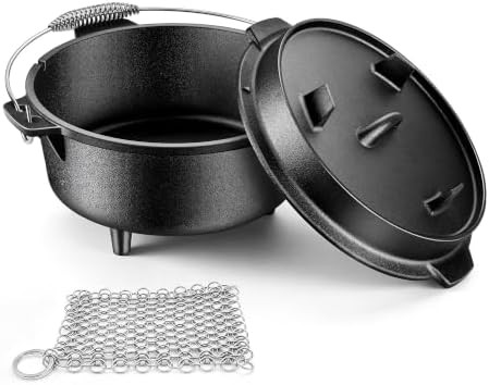 Large eight quart pot with skillet lid