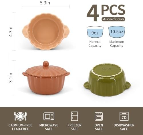 Scallop ceramic mini cocotte set — photo 3