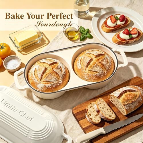 Cream white mini artisan bread loaf pot — photo 4