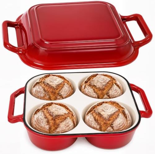 Four loaf mini bread baker pot