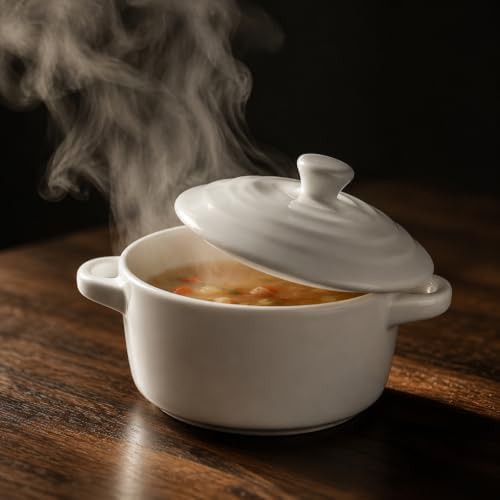 Small round ceramic dutch oven for stews — photo 3