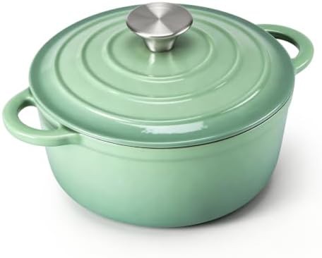 Pistachio green small enameled oven