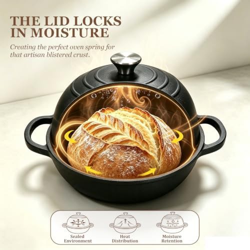 Cast iron bread oven with 6 quart capacity — photo 5