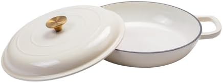 Cream shallow braiser two quart pot — photo 5
